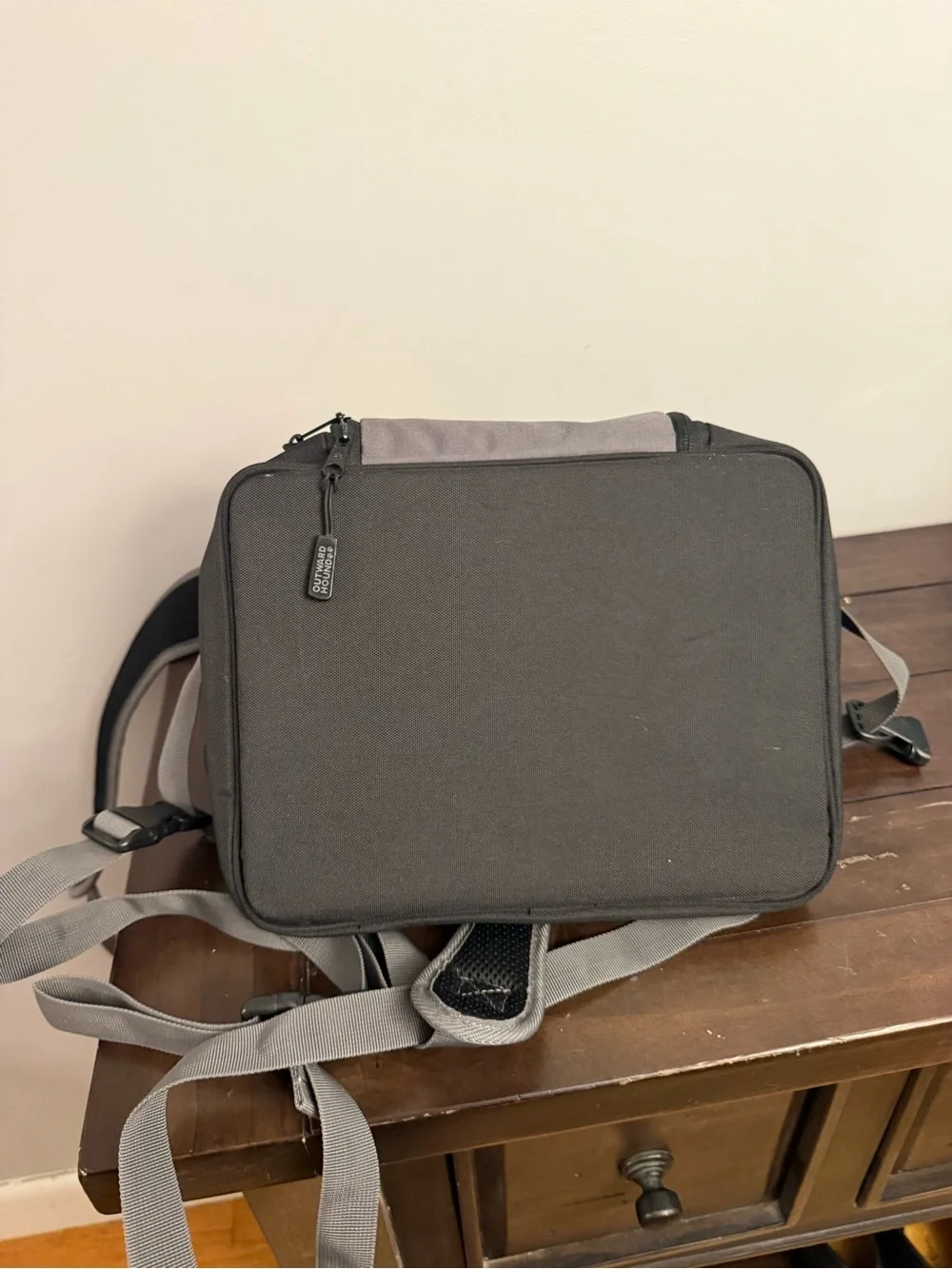 Outward Hound Black and Gray Pet Travel Backpack